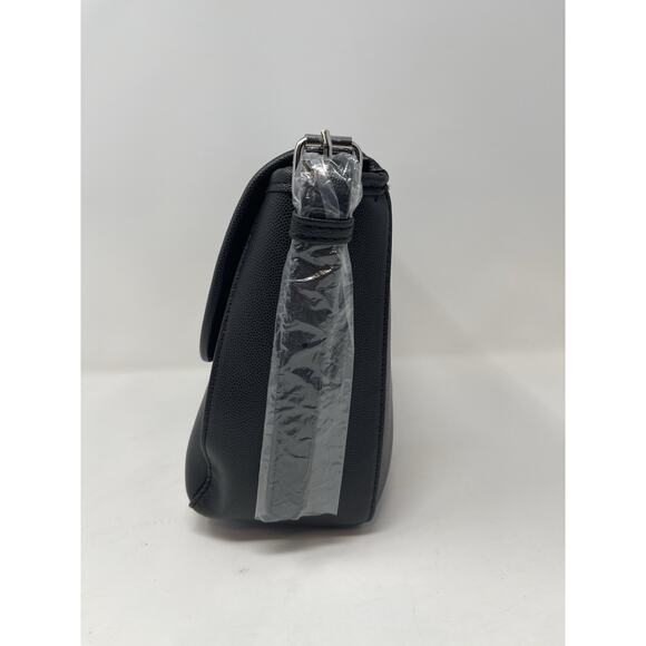 Christian Lacroix CXL Karen Caviar Shoulder Bag Black Faux Leather Retail $98 - Picture 2 of 11